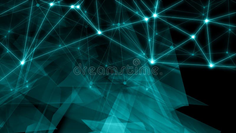 Geometrical triangles layout, digital technology vector illustration