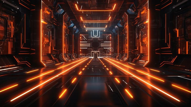 Geometrically correct science fiction background vector illustration