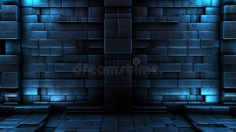 Geometrically correct science fiction background vector illustration