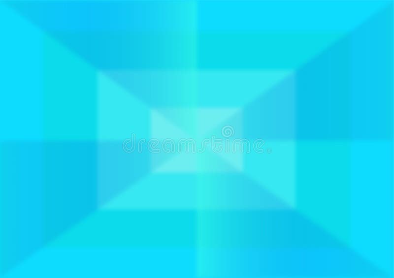 Aqua turquoise geometric background with rectangles and triangles royalty free illustration
