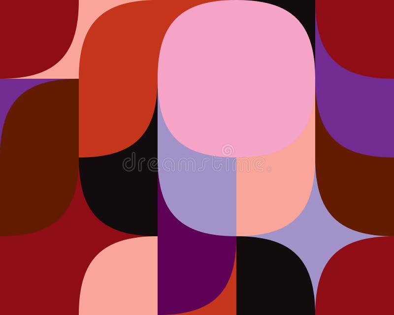 Geometric multicolored pattern of simple shapes. Minimalistic abstract background. Bright print for textiles and plastic. Backdrop for web page, banner and presentation. Vector illustration. Geometric multicolored pattern of simple shapes. Minimalistic abstract background. Bright print for textiles and plastic. Backdrop for web page, banner and presentation. Vector illustration