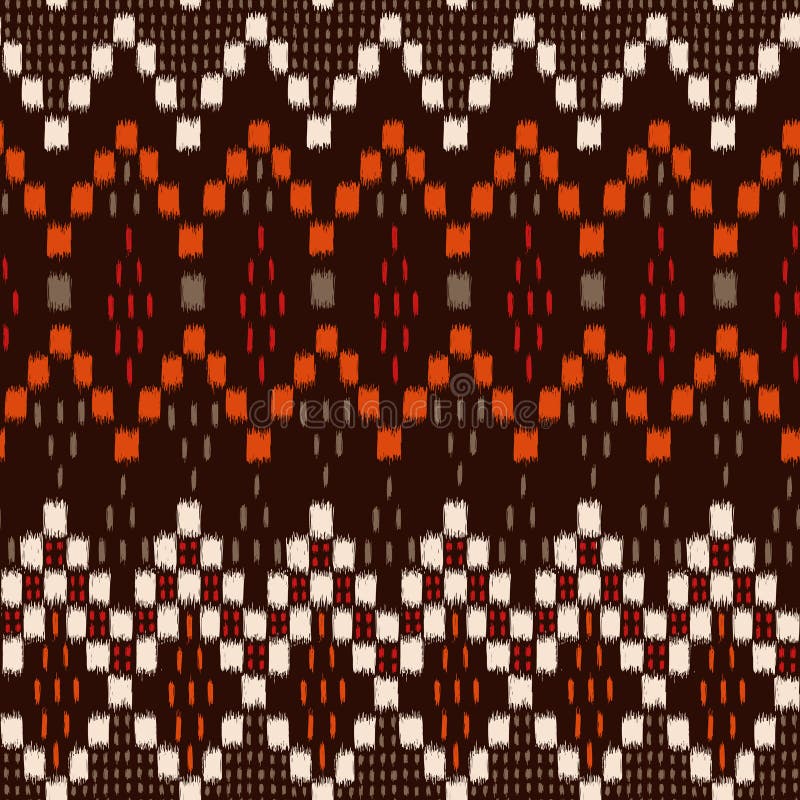 Geometrische Ikat royalty-vrije illustratie Geometrische Ikat royalty-vrije illustratie