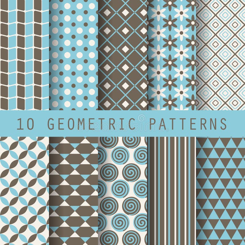 Blaue und braune Muster vektor abbildung. Illustration von papier