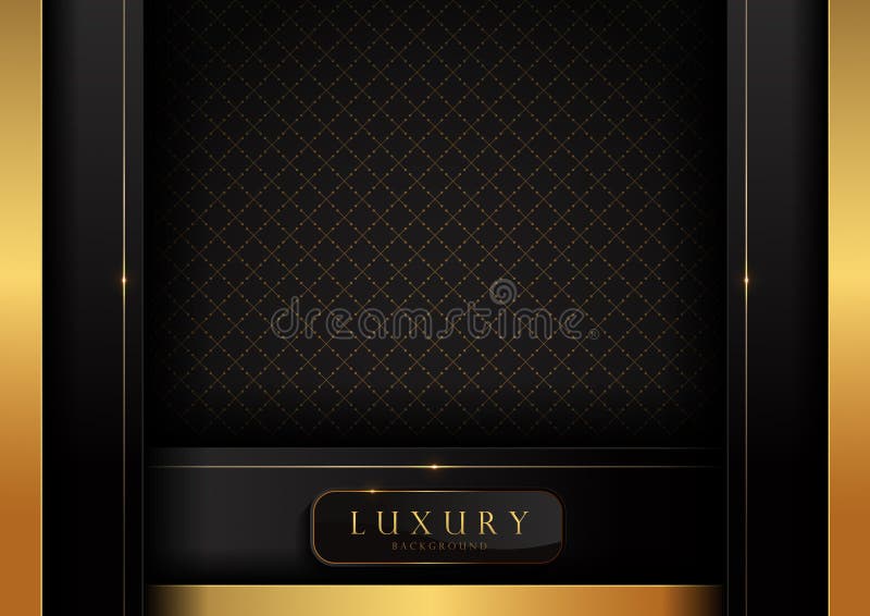 Geometrische Tapete aus schwarz und gold 48 stock abbildung