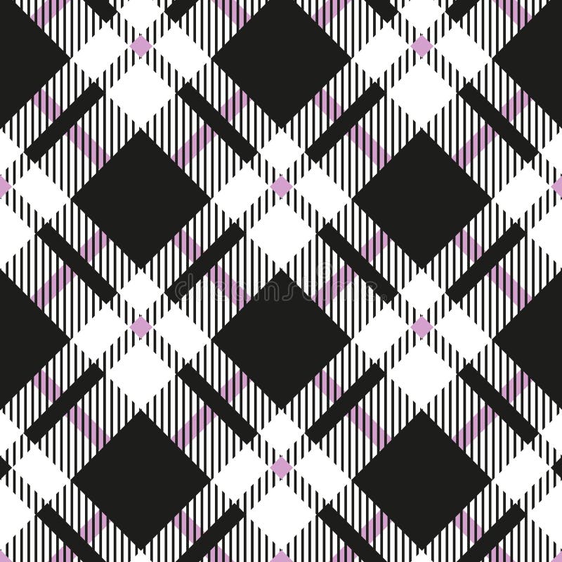 Geometrischer einfacher quadratischer Hintergrund der Schwarzweiss-Plaid-Beschaffenheit des Musters des Schottenstoffs diagonalen vektor abbildung Geometrischer einfacher quadratischer Hintergrund der Schwarzweiss-Plaid-Beschaffenheit des Musters des Schottenstoffs diagonalen vektor abbildung