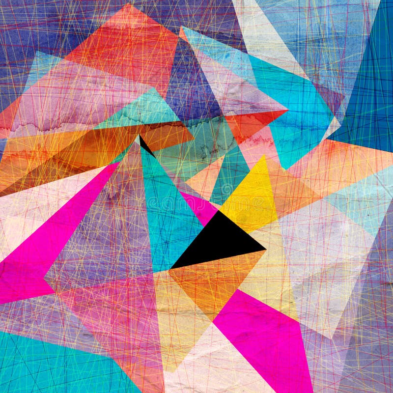 Geometrischer Hintergrund des abstrakten Aquarells vektor abbildung Geometrischer Hintergrund des abstrakten Aquarells vektor abbildung