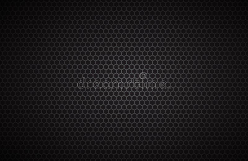 Geometrischer Polygonhintergrund, abstrakte schwarze metallische Tapete vektor abbildung
