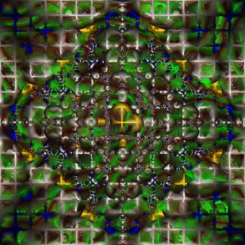 Geometrisches 3D-Maschenmuster stock abbildung