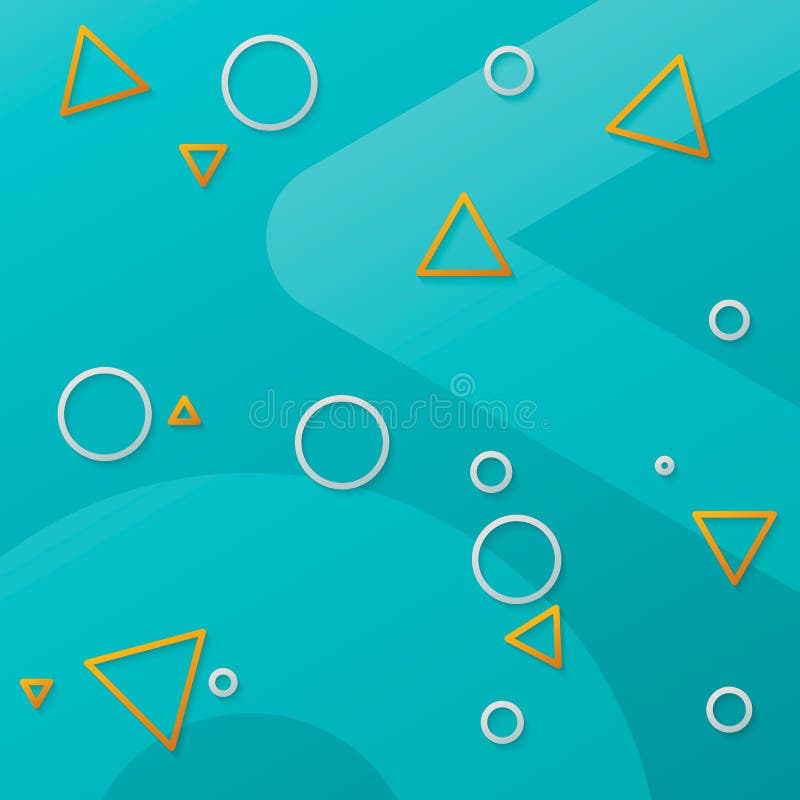 Geometrisches Muster Geometrie formt - abstruct Hintergrund mit Dreiecken und Kreisen Konzept des matirial Designs oder des Bewegungsdesigns Auch im corel abgehobenen Betrag