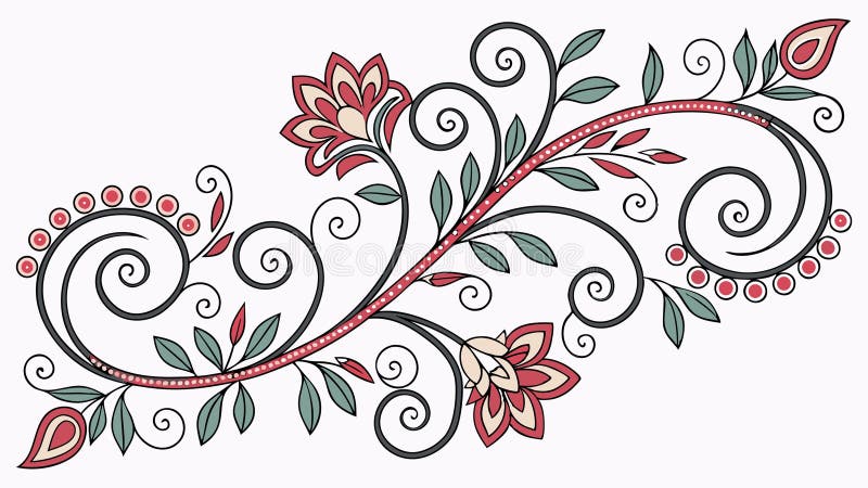 Geometrisches Muster-Tile- oder Design-Element-Vektordesign Generative AI stock abbildung