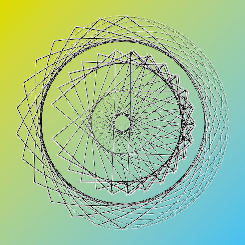 Geometrisches Musterikonensternastrologie Pentagramsymbol lizenzfreie abbildung