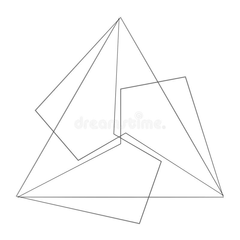 Geometrisches Muster-Icon Stern Astrologie Pentagramm Symbol vektor abbildung