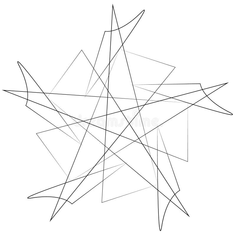 Geometrisches Musterikonensternastrologie Pentagramsymbol stock abbildung