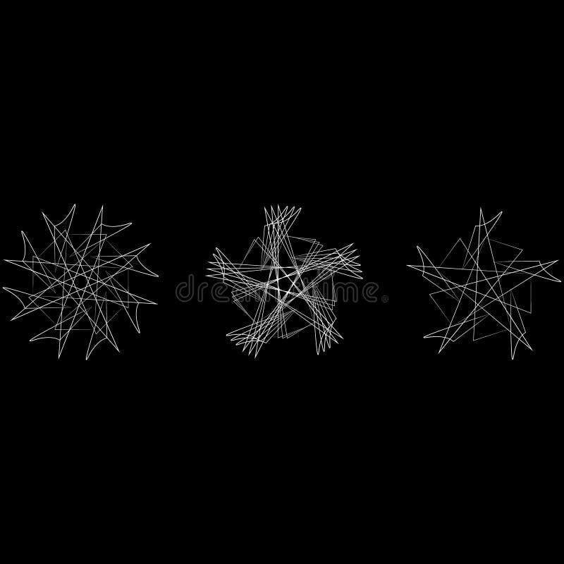 Geometrisches Musterikonensternastrologie Pentagramsymbol vektor abbildung