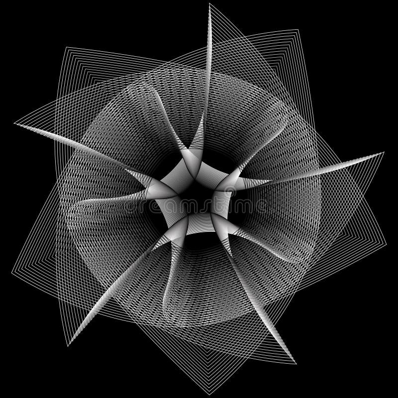 Geometrisches Musterikonensternastrologie Pentagramsymbol vektor abbildung