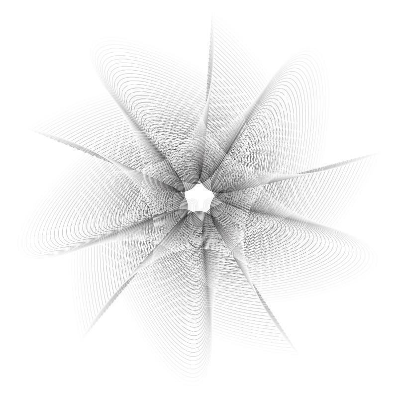 Geometrisches Musterikonensternastrologie Pentagramsymbol stock abbildung