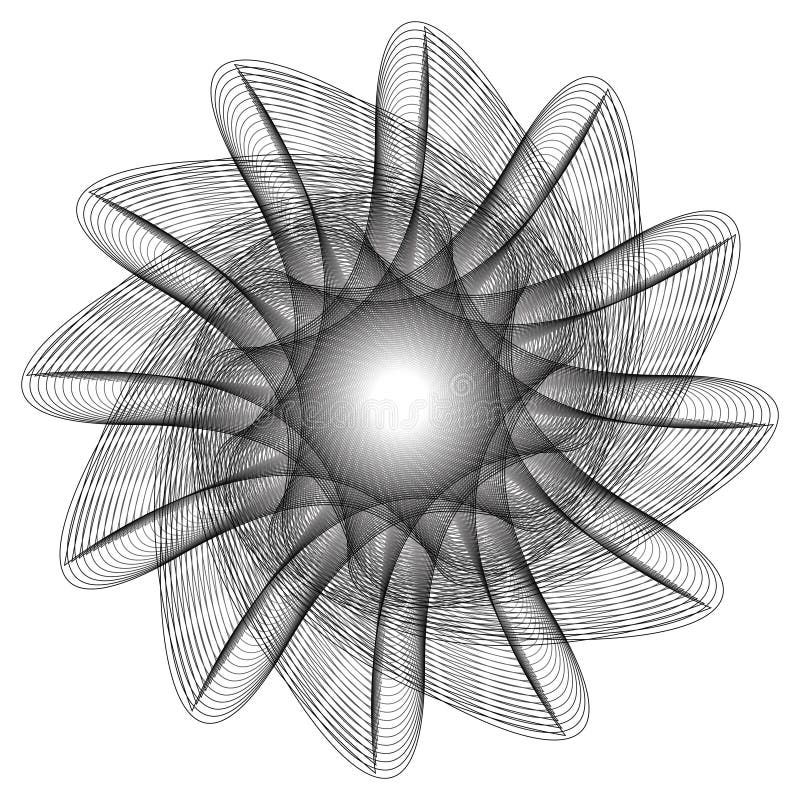 Geometrisches Musterikonensternastrologie Pentagramsymbol lizenzfreie abbildung
