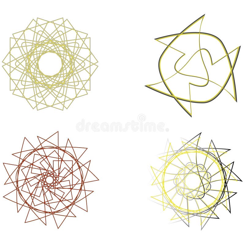 Geometrisches Musterikonensternastrologie Pentagramsymbol vektor abbildung