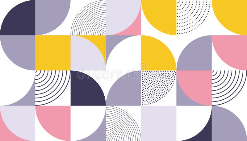 Geometrisches Mustervektorzusammenfassungs-Farbdesign