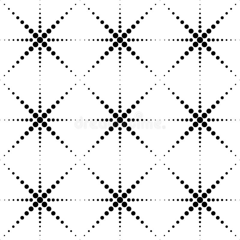 Geometrisches nahtloses Schwarzweiss-Muster mit dem Kreis, abstrakt stock abbildung Geometrisches nahtloses Schwarzweiss-Muster mit dem Kreis, abstrakt stock abbildung