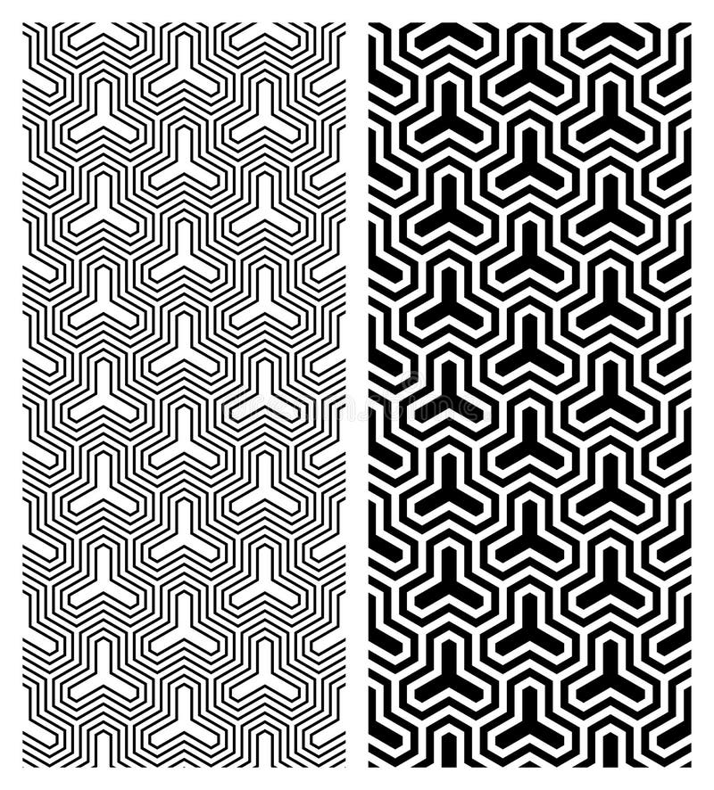 Geometrisk modell royaltyfri illustrationer Geometrisk modell royaltyfri illustrationer