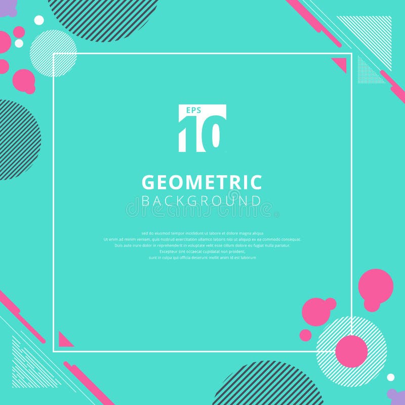 Geometrisk modelldesign för abstrakt rosa cirkel på blå färgbakgrund med kopieringsutrymme Bruk för den moderna designen, räkning stock illustrationer Geometrisk modelldesign för abstrakt rosa cirkel på blå färgbakgrund med kopieringsutrymme Bruk för den moderna designen, räkning stock illustrationer