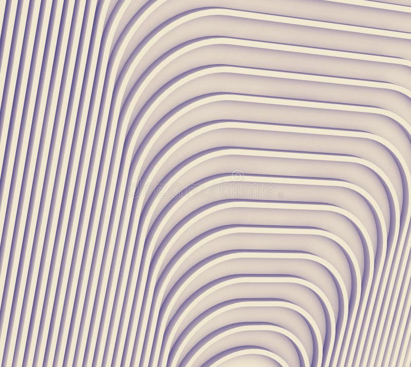 Geometriska arkitektoniska väggdesignbeståndsdelar, 3D stock illustrationer