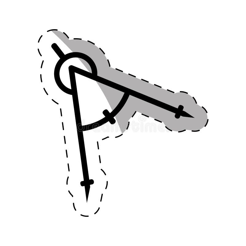 Geometry Compass School Thin Line Stock Illustration Illustration of