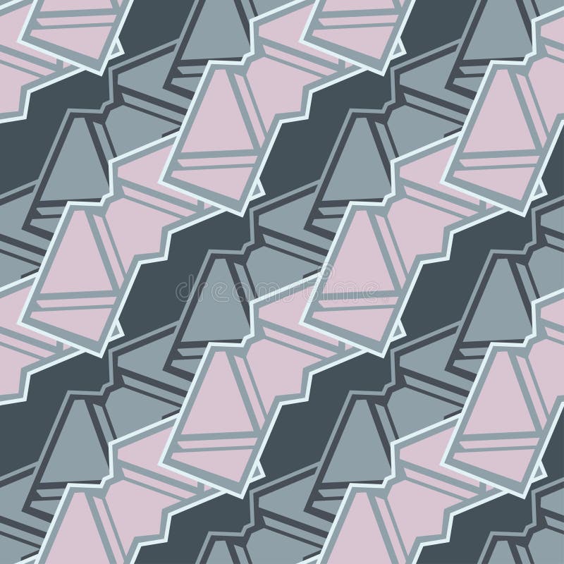 Geometryc linear ornament. Perfect for textile projects. Seamless vector pattern background. stock illustration