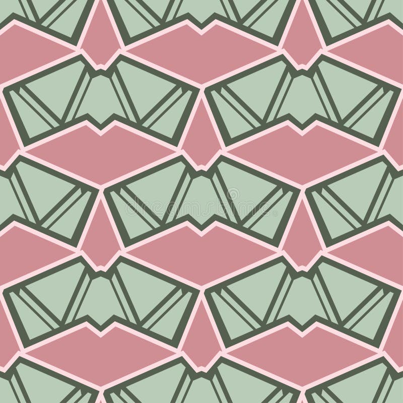 Geometryc linear ornament. Perfect for textile projects. Seamless vector pattern background. stock illustration