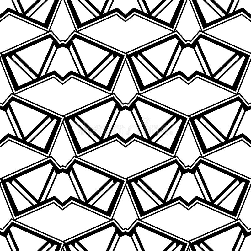 Geometryc linear ornament. Perfect for textile projects. Seamless vector pattern background. vector illustration