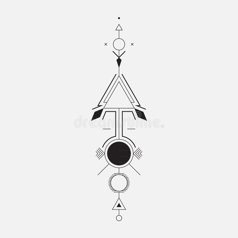 Geometryczna strzała ilustracji Geometryczna strzała ilustracji