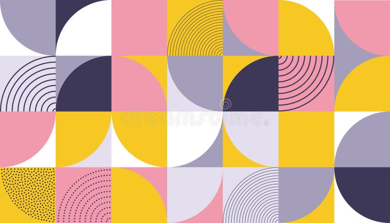 Geometryczny deseniowy wektorowy abstrakcjonistyczny koloru projekt ilustracja wektor