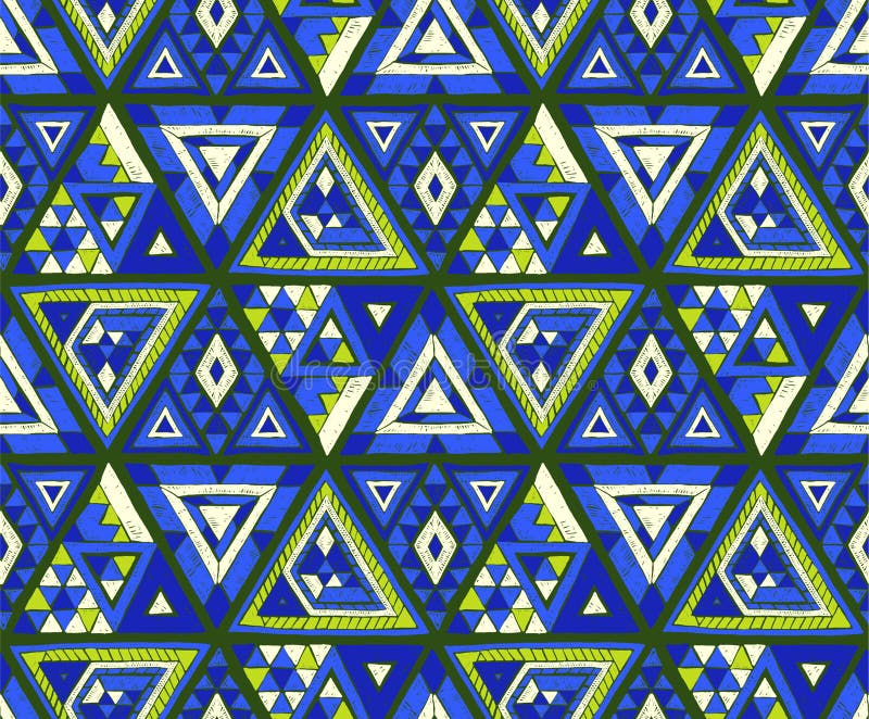 Indian geometric folklore ornament with triangle. Tribal ethnic vector patchwork texture. Scandinavian embroidery. Seamless striped pattern in Aztec style. Gypsy, Mexican, folk pattern. Indian geometric folklore ornament with triangle. Tribal ethnic vector patchwork texture. Scandinavian embroidery. Seamless striped pattern in Aztec style. Gypsy, Mexican, folk pattern.