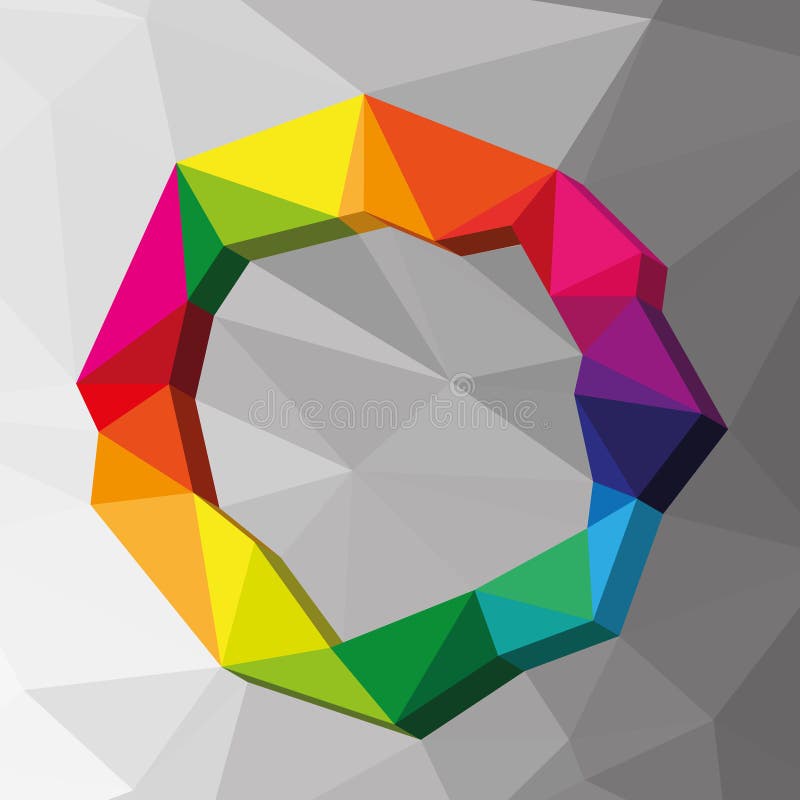 Geometryczny okręgu colour tło ilustracja wektor