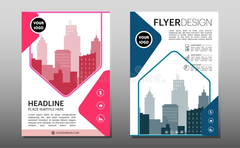 Geometryczny szablon projektu ulotki broszury biznesowej w formacie a4 z wektorem rozmytym eps10 cmyk color. Szablon układu graficznego ulotki dla firm w formacie a4 z wektorem rozmytym w tle eps10.