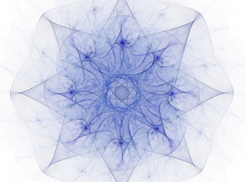 Geometría de la serie Space Fondo visual de cuadrículas conceptuales, curvas y elementos fractales adecuados como elemento stock de ilustración