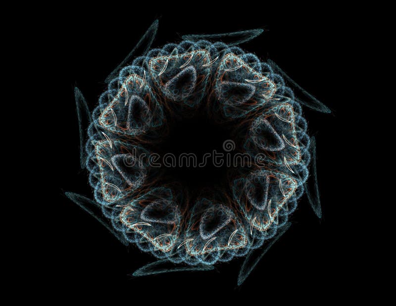 Geometría de la serie Space Fondo visual de cuadrículas conceptuales, curvas y elementos fractales adecuados como elemento ilustración del vector