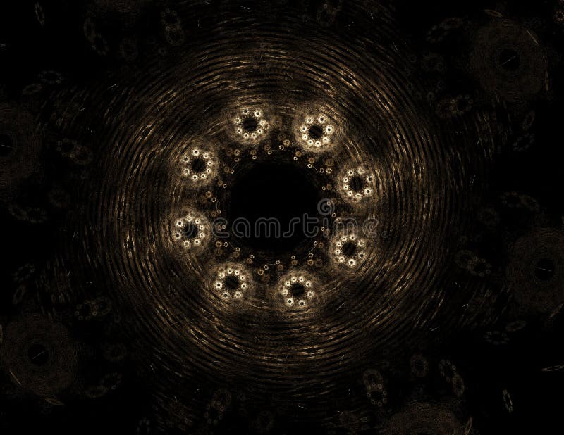 Geometría de la serie Space Fondo visual de cuadrículas conceptuales, curvas y elementos fractales adecuados como elemento ilustración del vector