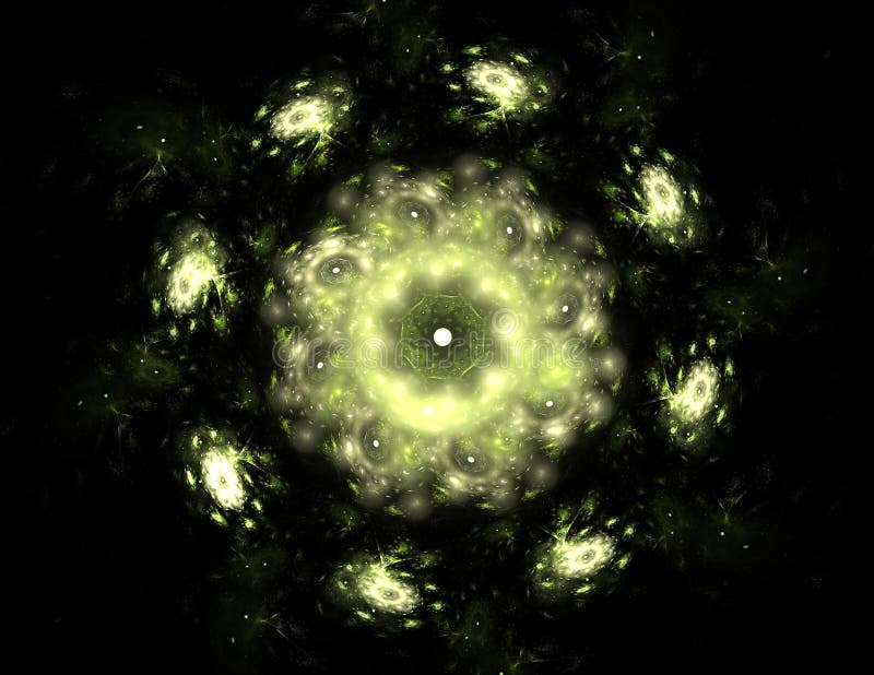 Geometría de la serie Space Fondo visual de cuadrículas conceptuales, curvas y elementos fractales adecuados como elemento stock de ilustración