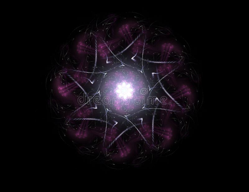 Geometría de la serie Space Fondo visual de cuadrículas conceptuales, curvas y elementos fractales adecuados como elemento stock de ilustración