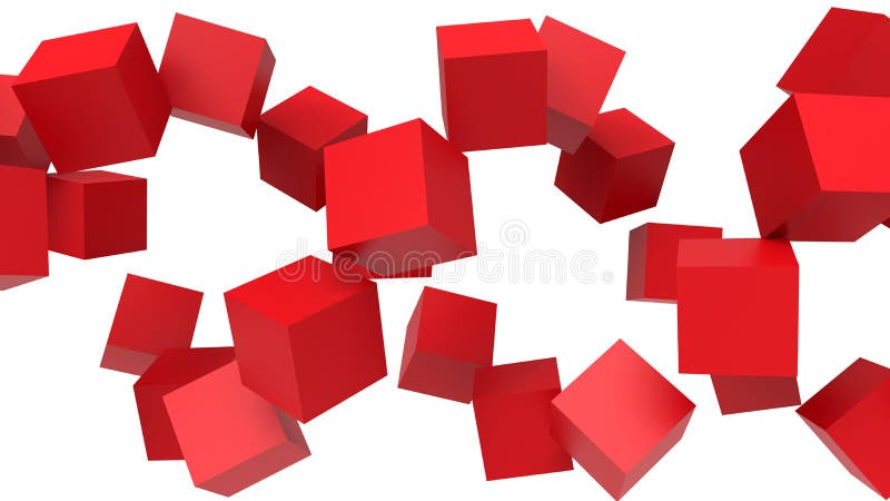 Geométrico abstrato - cubos ilustração do vetor Geométrico abstrato - cubos ilustração do vetor