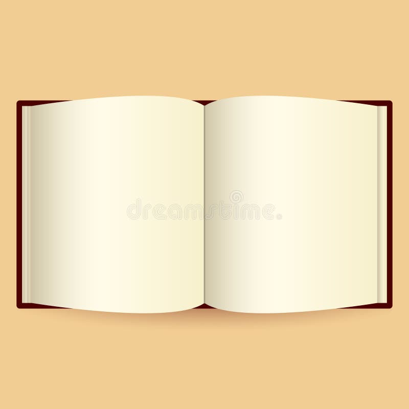 Geopend boek op witte photo-realistic vectorillustratie royalty-vrije illustratie Geopend boek op witte photo-realistic vectorillustratie royalty-vrije illustratie
