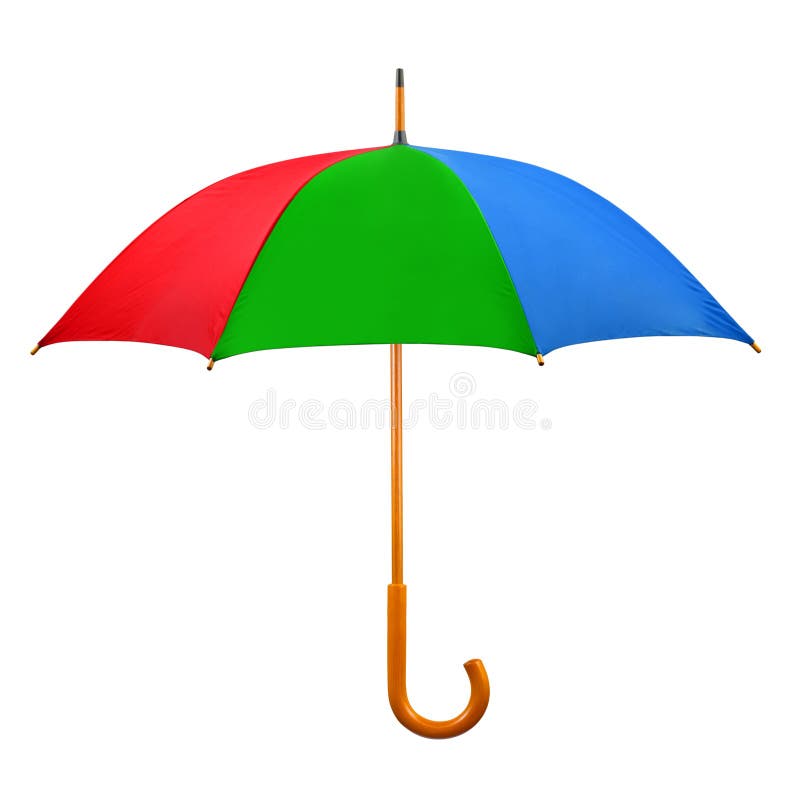 Opened umbrella isolated on white background. Opened umbrella isolated on white background