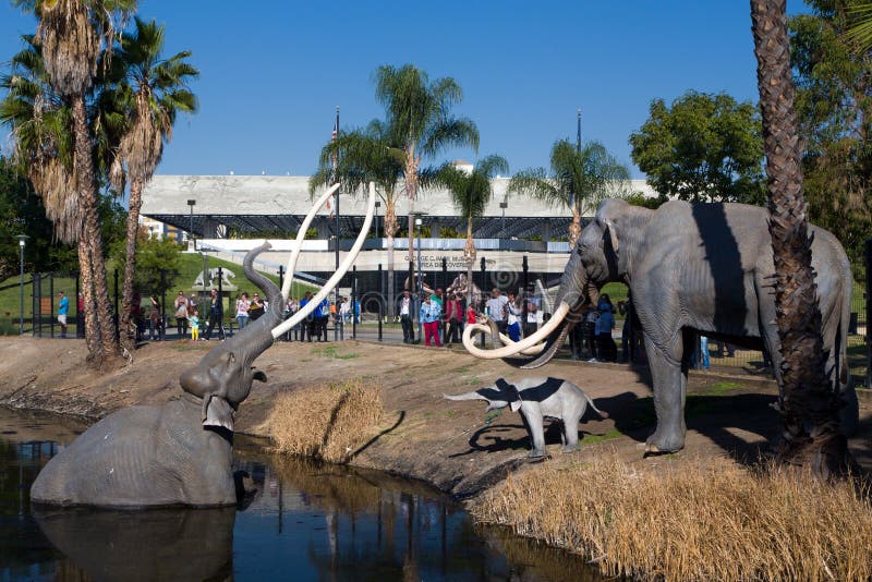 George C Seiten-Museum an Le Brea Tar Pits lizenzfreies stockbild George C Seiten-Museum an Le Brea Tar Pits lizenzfreies stockbild