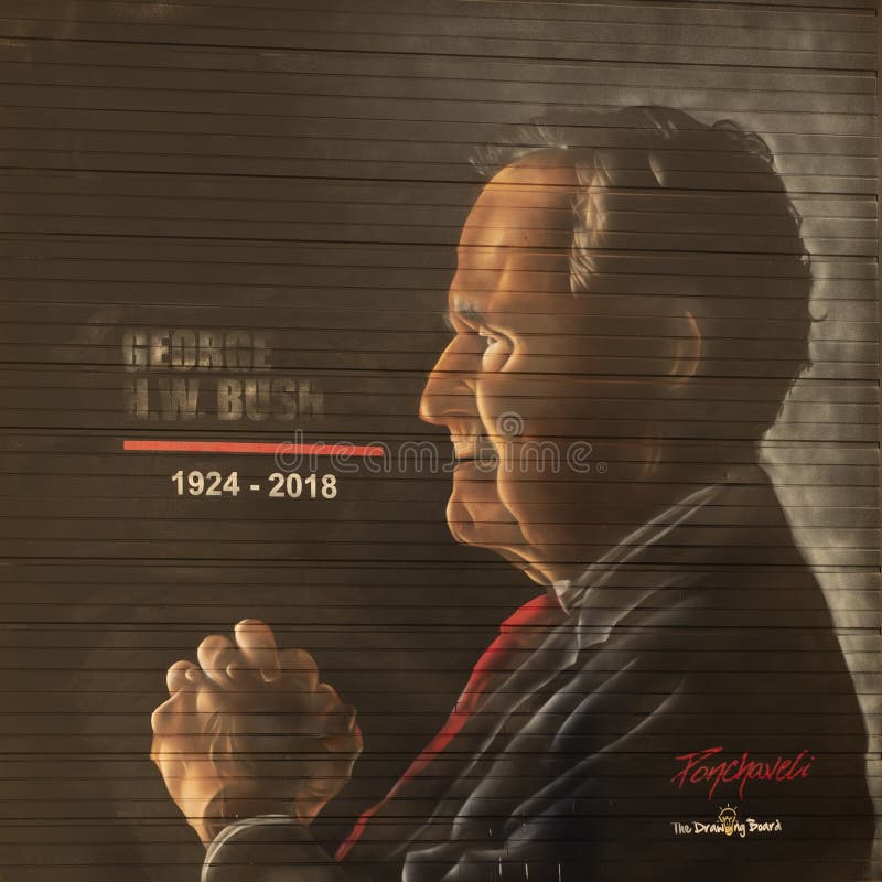 George H.W. Bush mural, Dallas, Texas