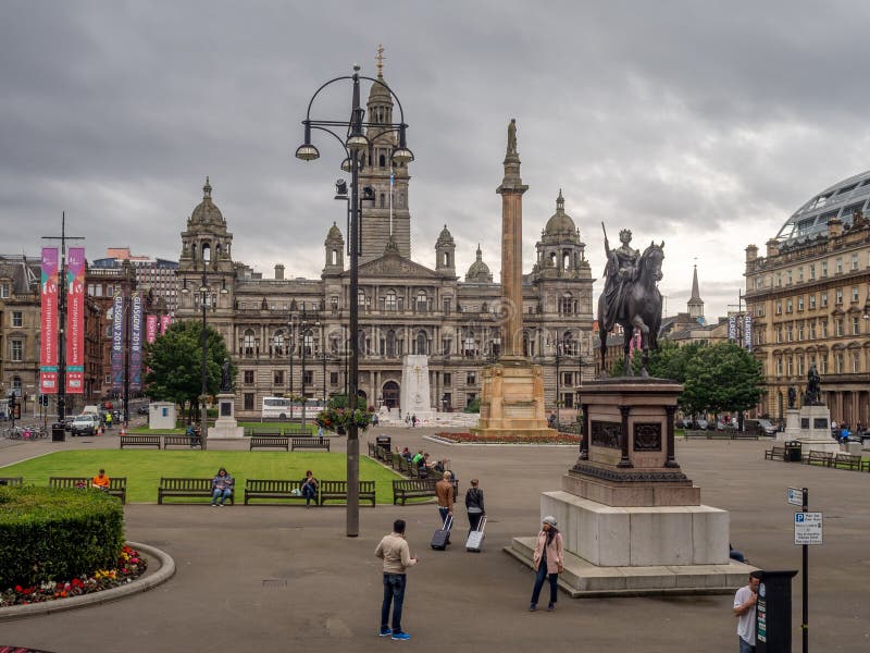 George Square, Glasgow editorial photo. Image of hall - 97814146