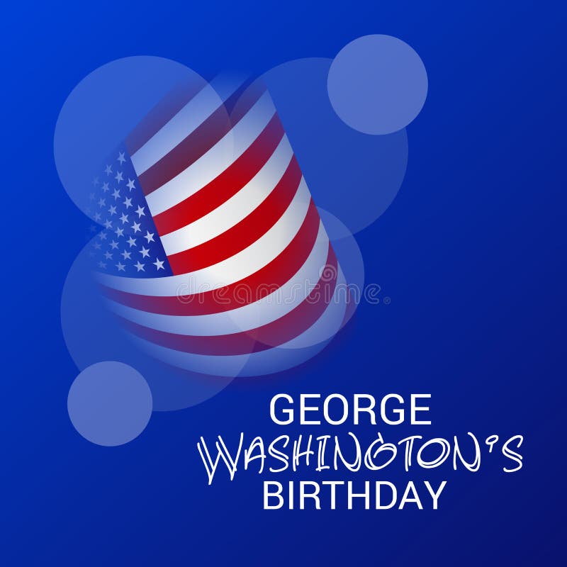 George Washington Birthday. Stock Illustration - Illustration of badge