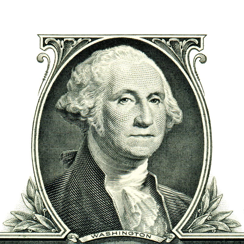 George Washington on one dollar