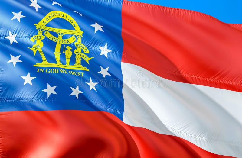 Georgia Flag E r Colores y nacional nacionales imagen de archivo Georgia Flag E r Colores y nacional nacionales imagen de archivo